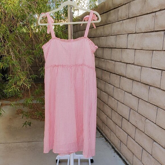 Sezane Juliet dress in Pink/Ecru Stripes size 6 US - Picture 8 of 9